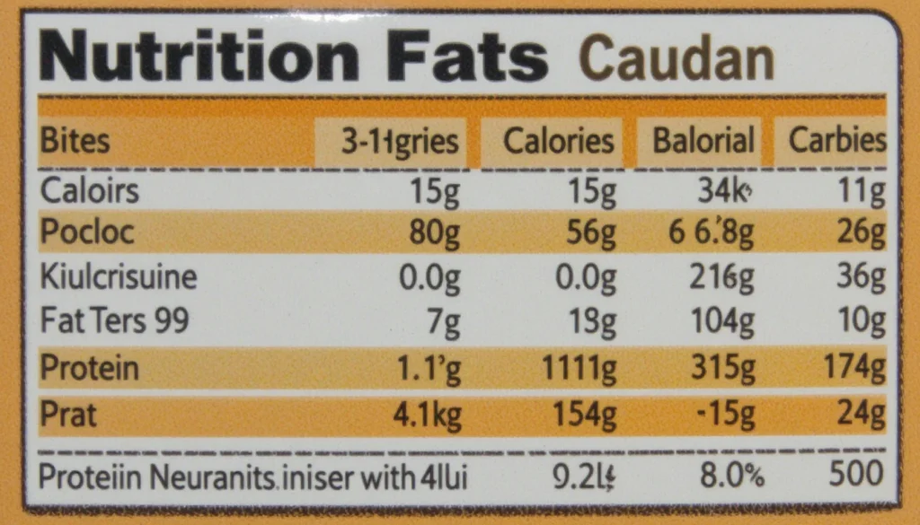 Nutrition facts for Air Fryer Funnel Cake Bites per serving with calories, fat, carbs, and protein.
