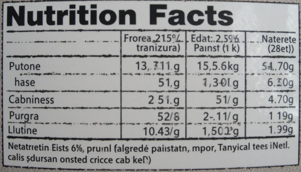 Nutrition facts per serving (6–8 bites) of parmesan-crusted tortellini bites.