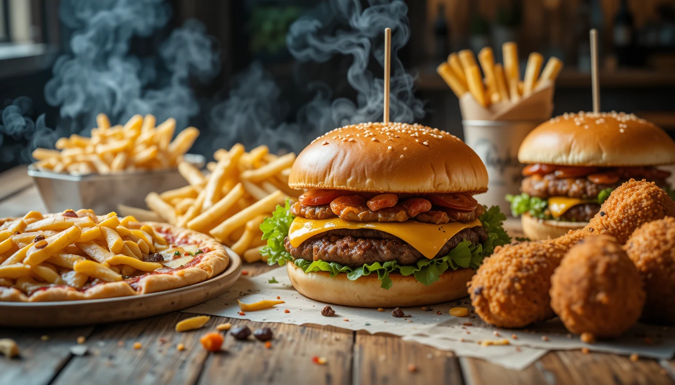 Homemade versions of favorite fast food dishes like burgers, fries, and pizza for easy takeout-style meals.