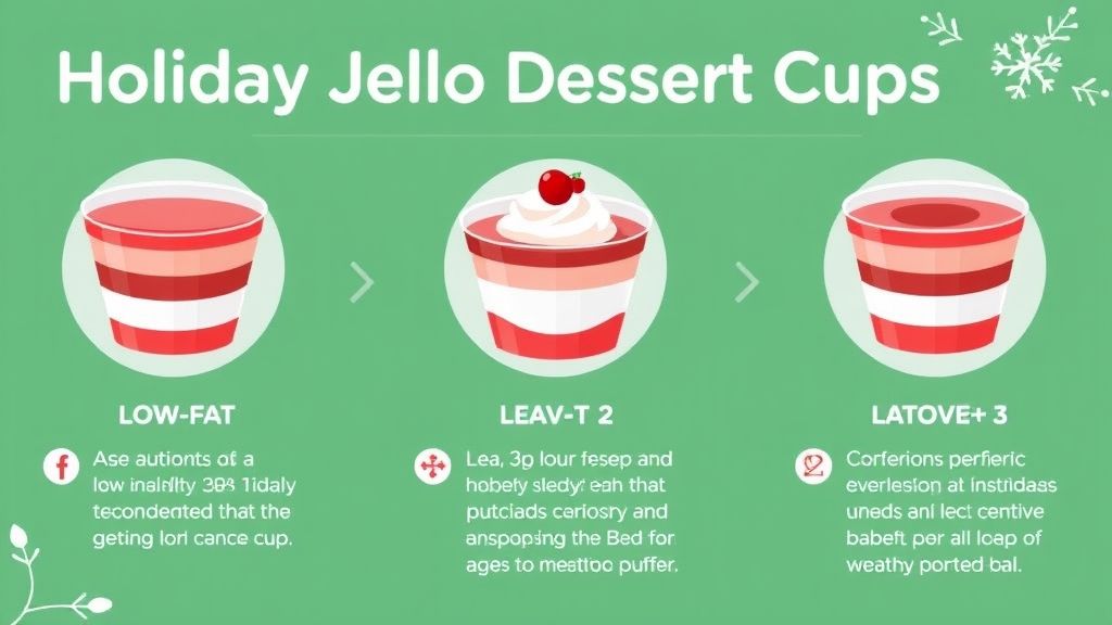 Health benefits of Holiday Jello Dessert Cups including low fat, portion control, and customizable flavors.