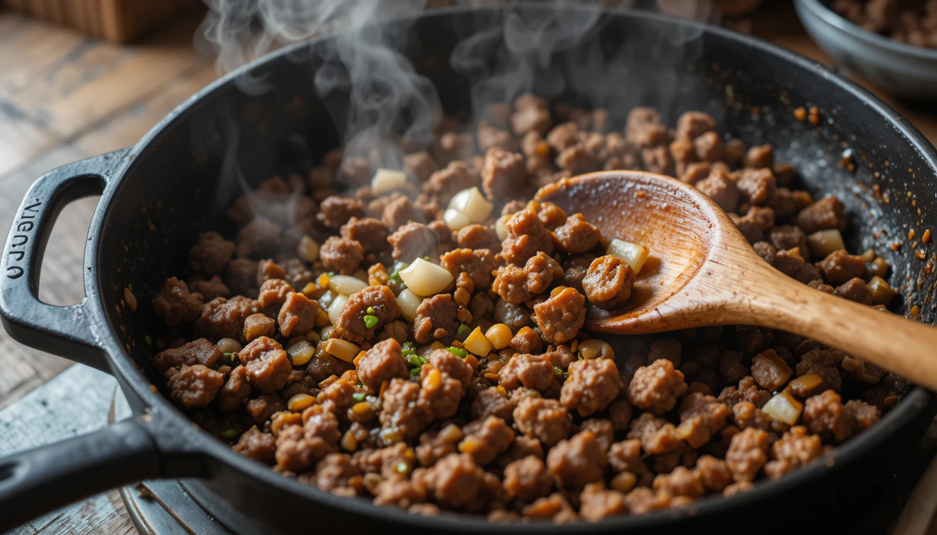 Seasoned Ground Beef Recipe – easy, flavorful, and versatile skillet-style beef with herbs and spices.